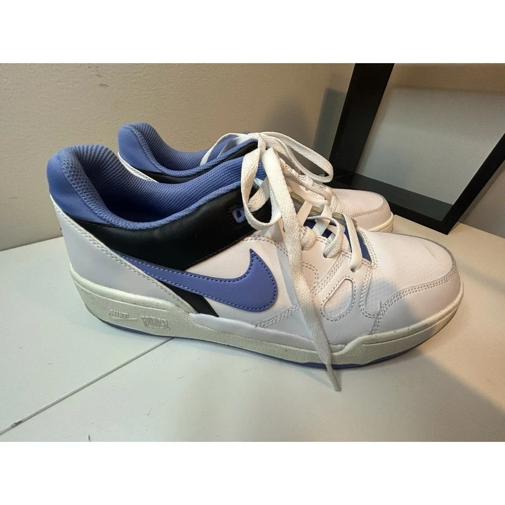 Nike Full Force Low FB1362-100 Men's Size 11 White Black Blue Polar - Picture 5 of 13